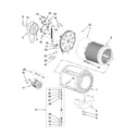 Whirlpool LHW0050PQ0 basket and tub parts diagram