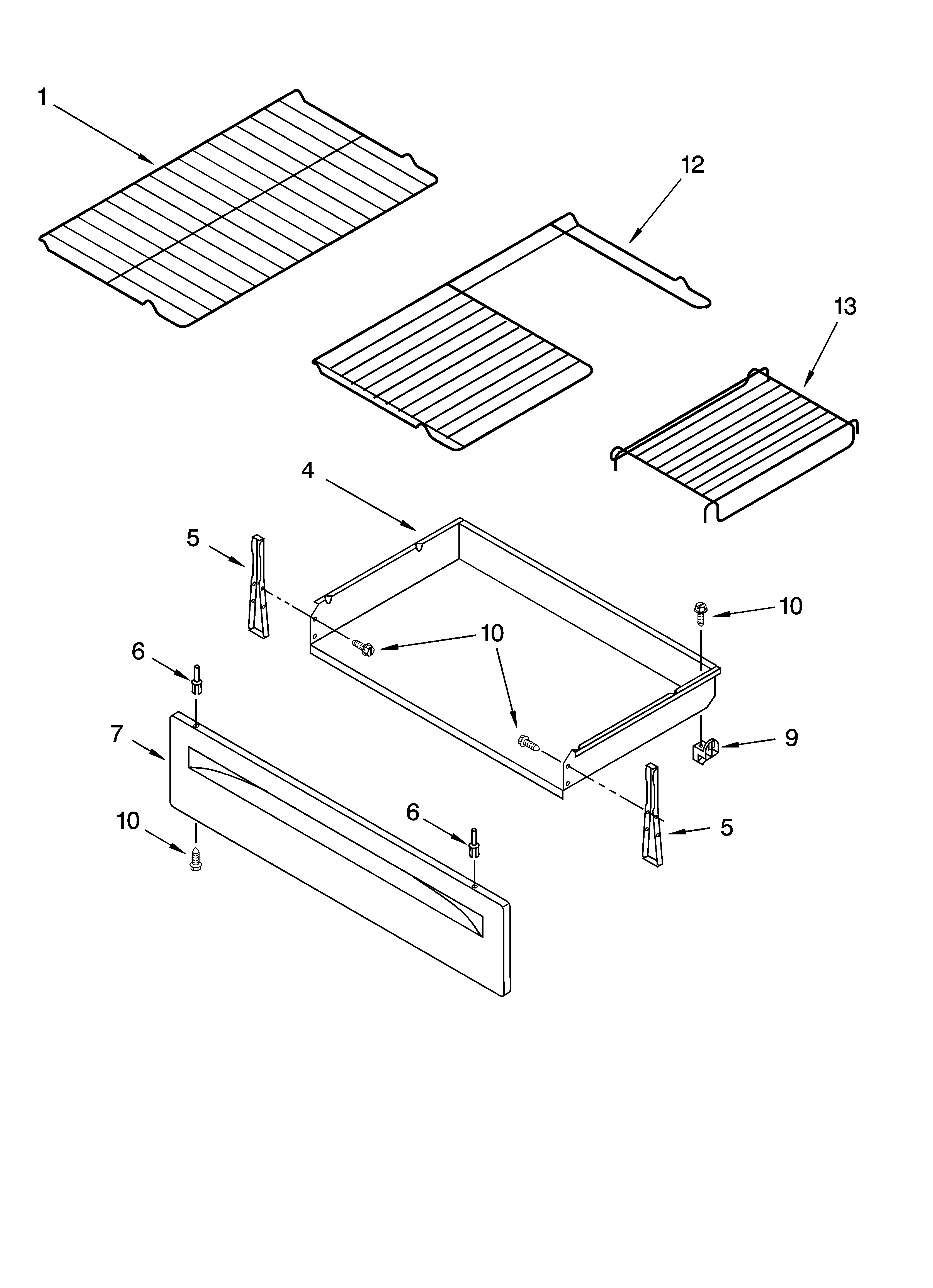 Estate TGS326RD1 broiler parts diagram