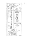 Whirlpool 2DLSQ7533JQ4 gearcase parts diagram