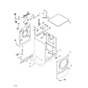 Whirlpool 7MGHW9150PW0 top and cabinet parts diagram