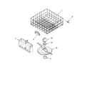 Whirlpool DU948PWPQ2 lower dishrack parts, optional parts diagram