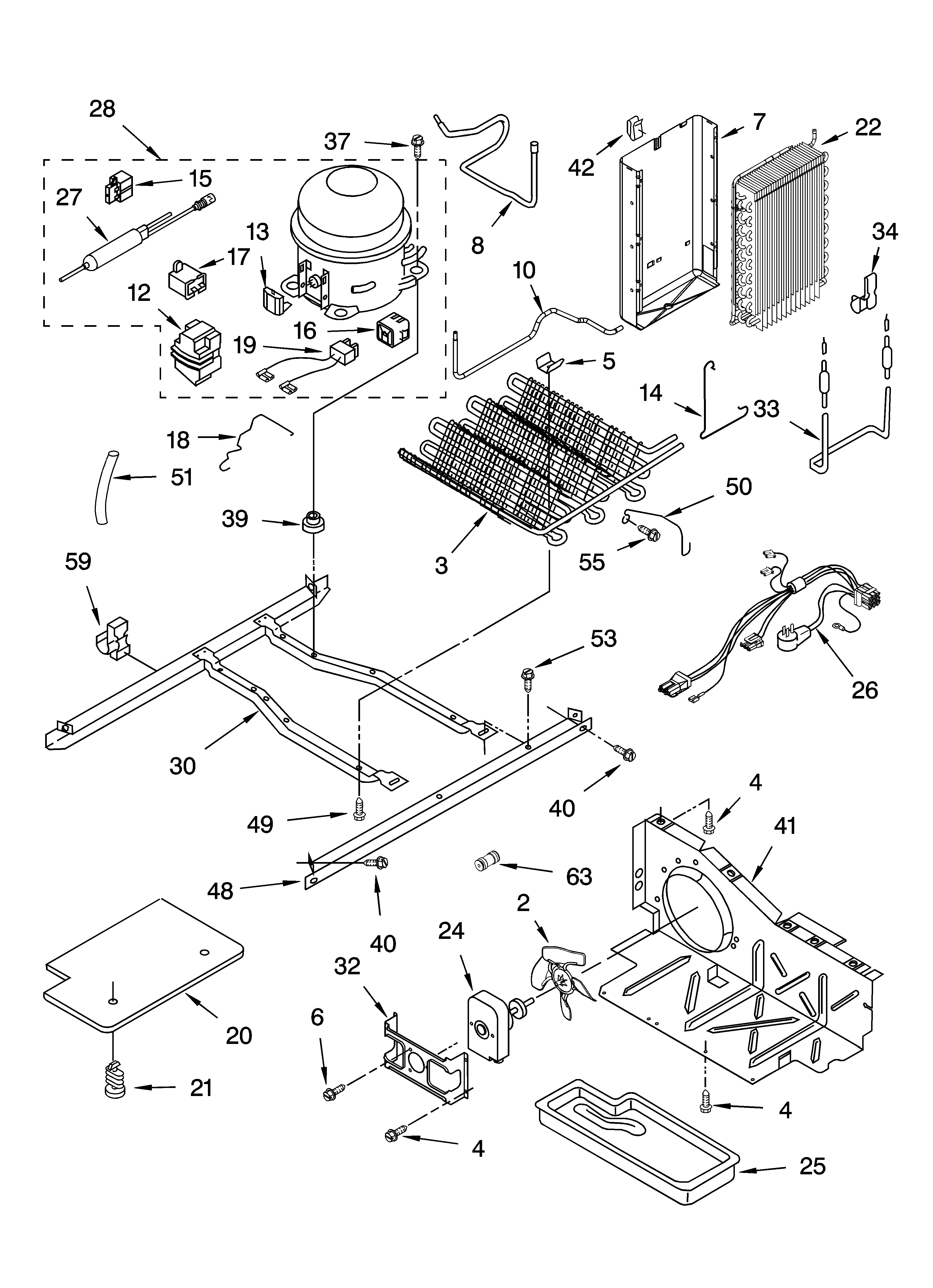 Whirlpool ED2NHAXNL02 unit parts diagram