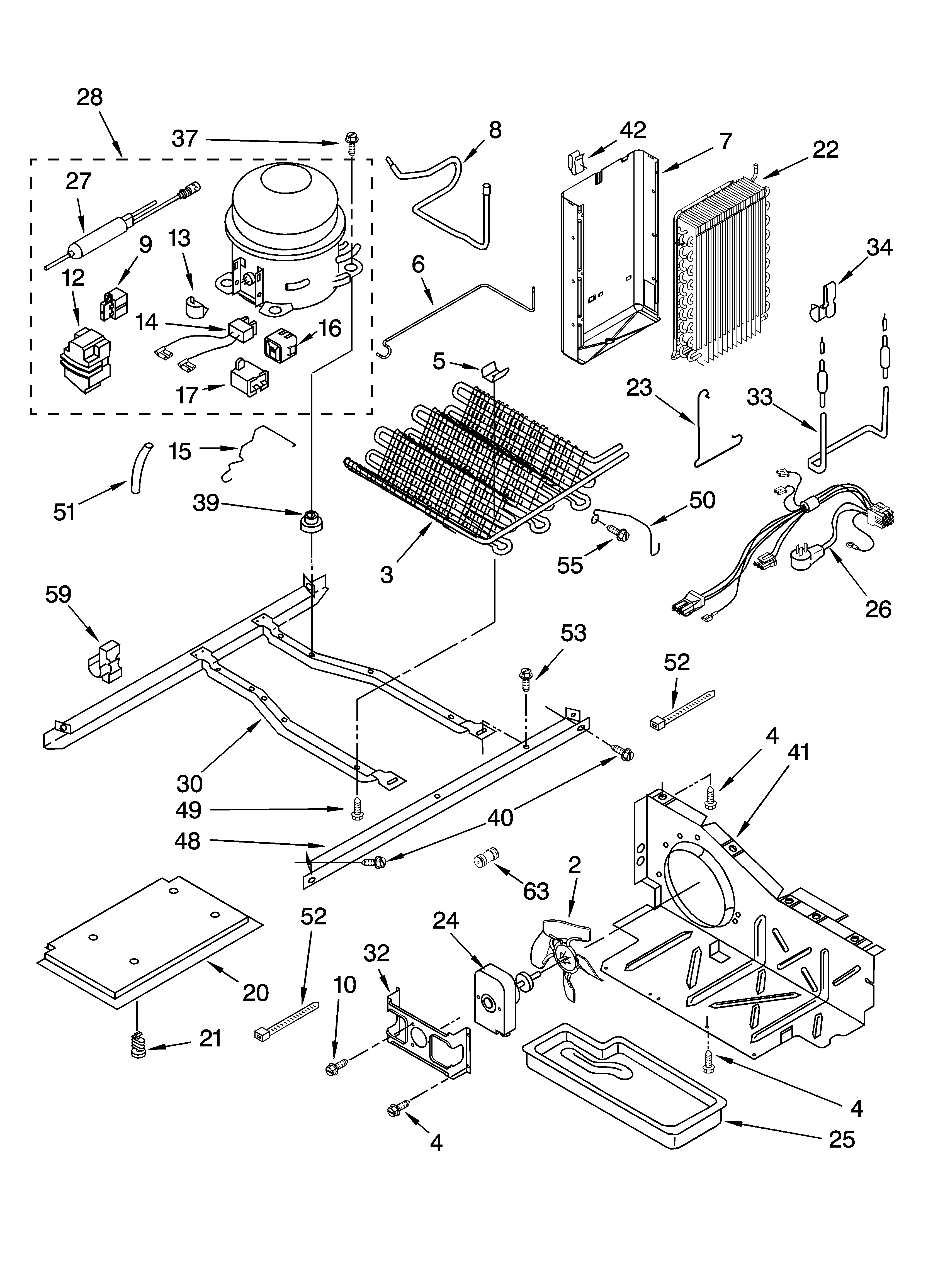 Whirlpool ED5RHAXNT01 unit parts diagram