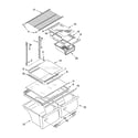 Whirlpool ET1PHKXPT03 shelf parts, optional parts diagram