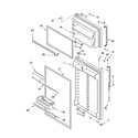 Whirlpool ET8FTEXRQ01 door parts diagram