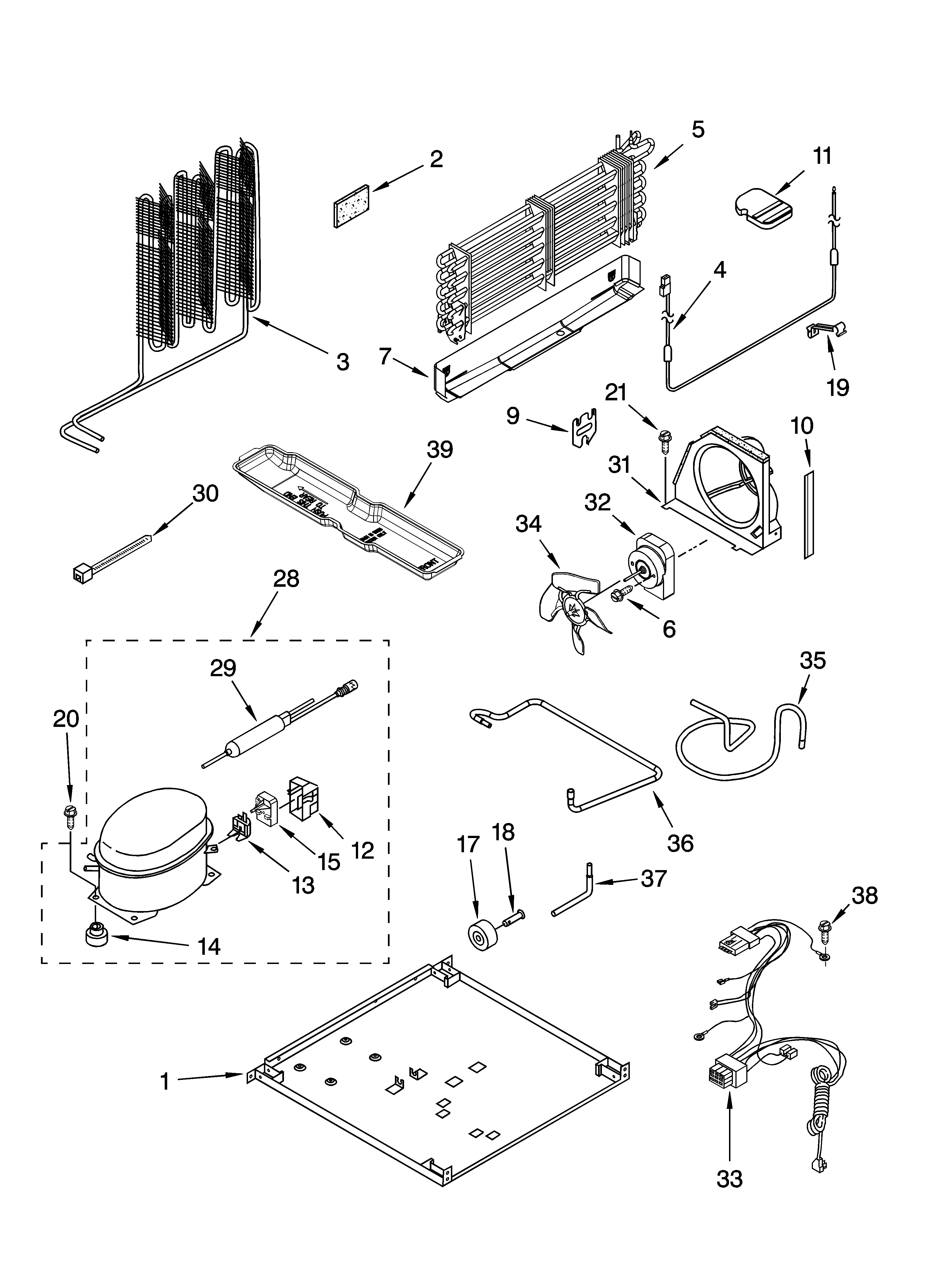 Whirlpool ET8LFKXKQ06 unit parts diagram
