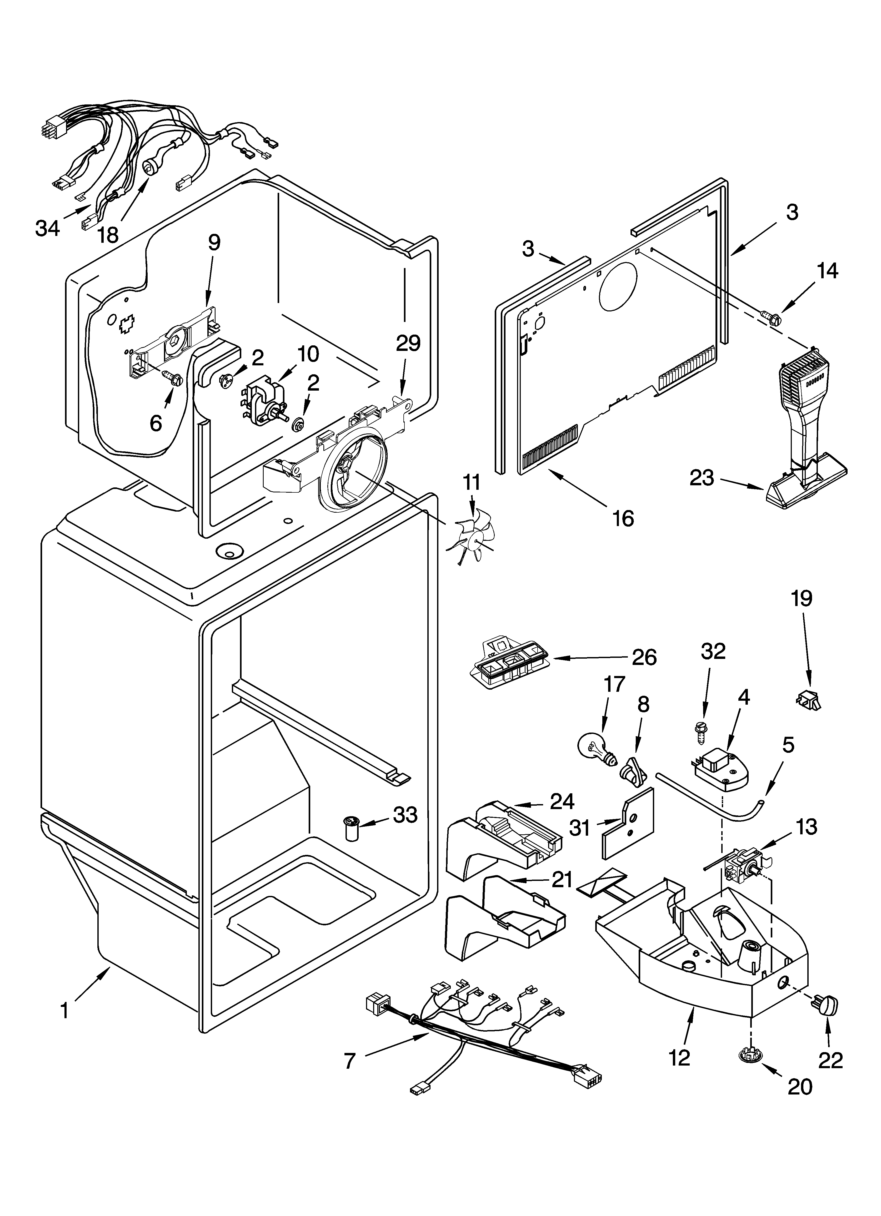 Whirlpool ET8MHMXRT01 liner parts diagram