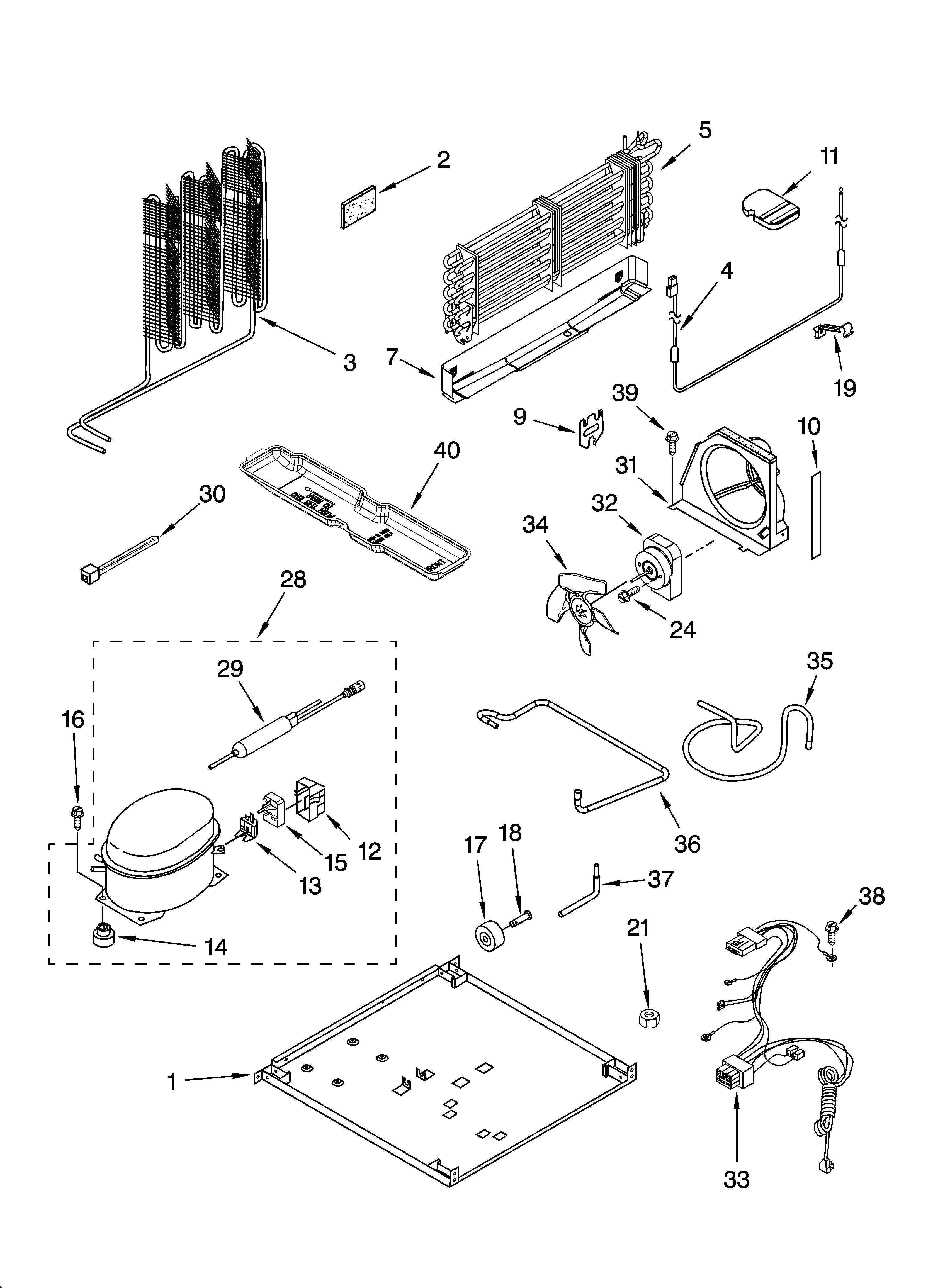 Whirlpool ET8MHMXRT01 unit parts diagram