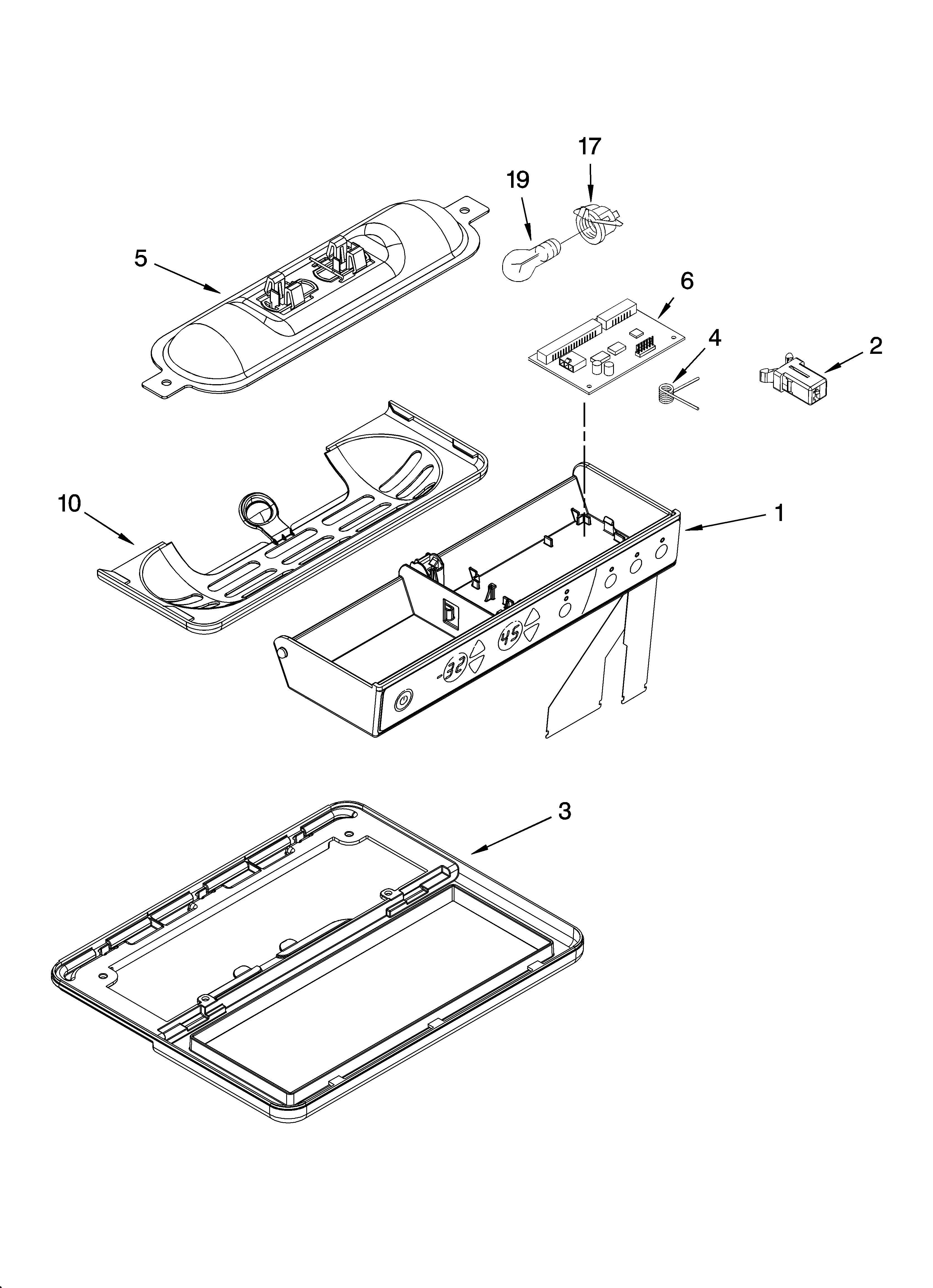 Whirlpool GC3SHEXNT02 control parts diagram