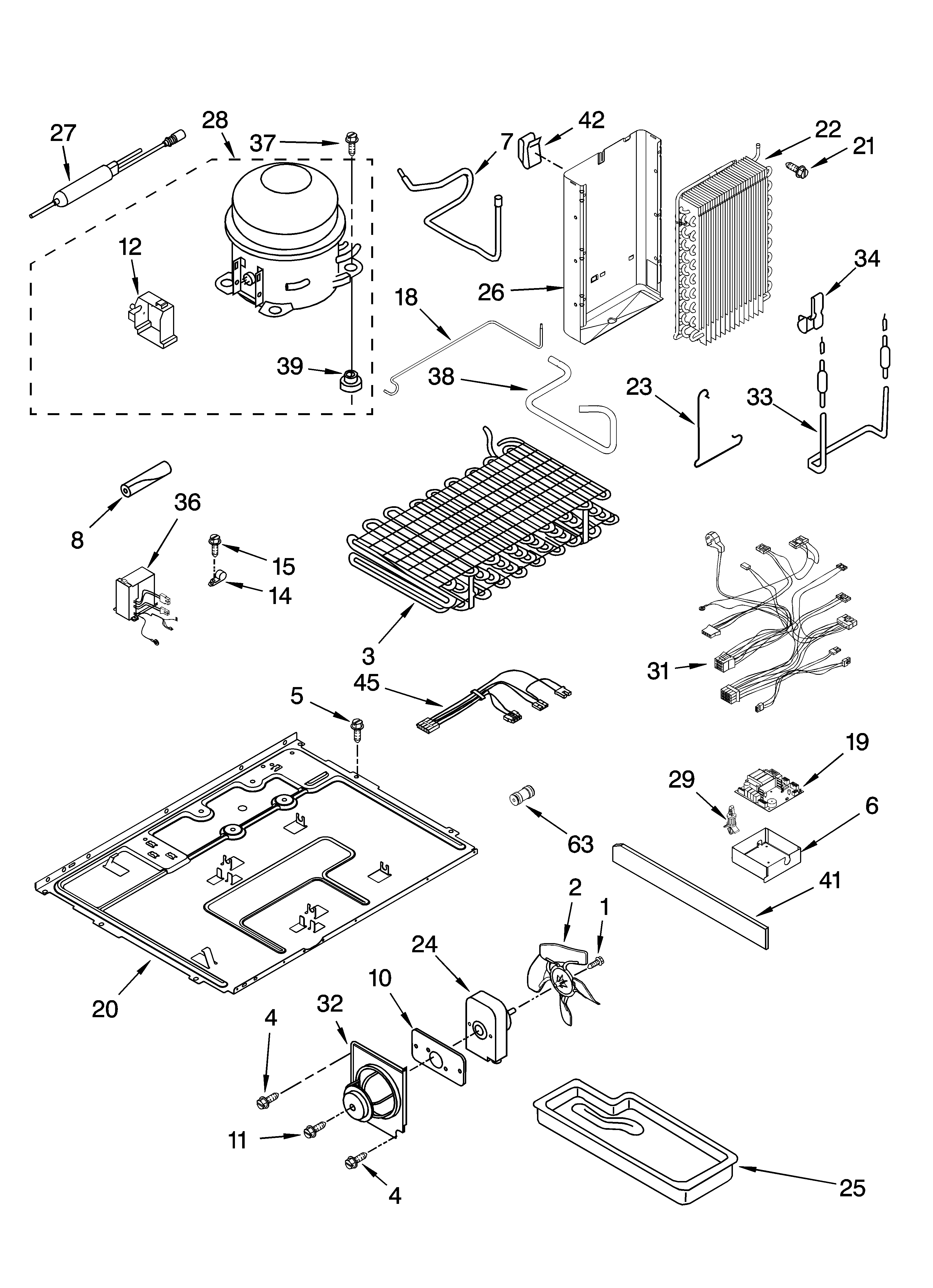 Whirlpool GC5SHEXNQ02 unit parts diagram