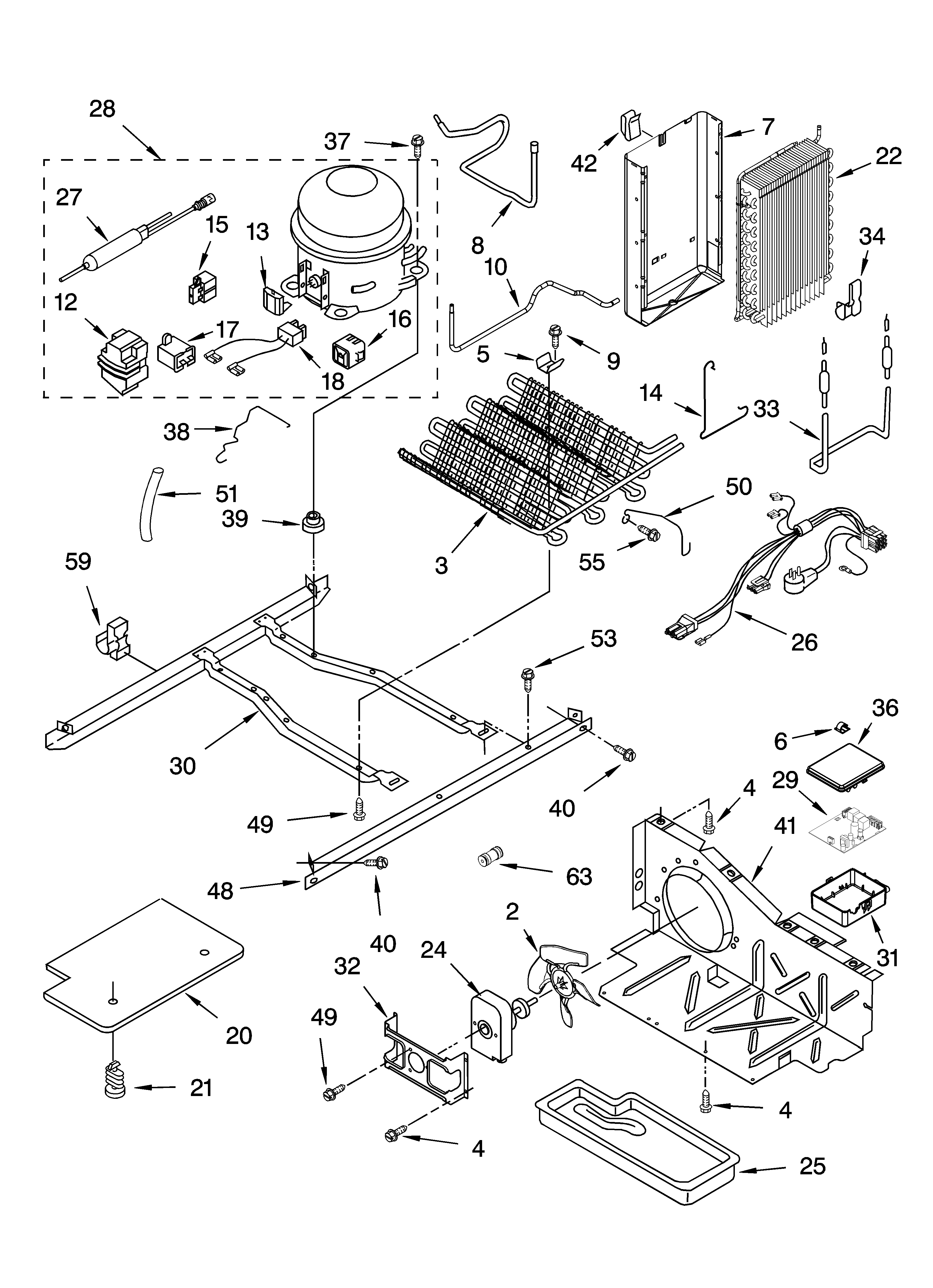 Whirlpool GD2SHAXNB01 unit parts diagram