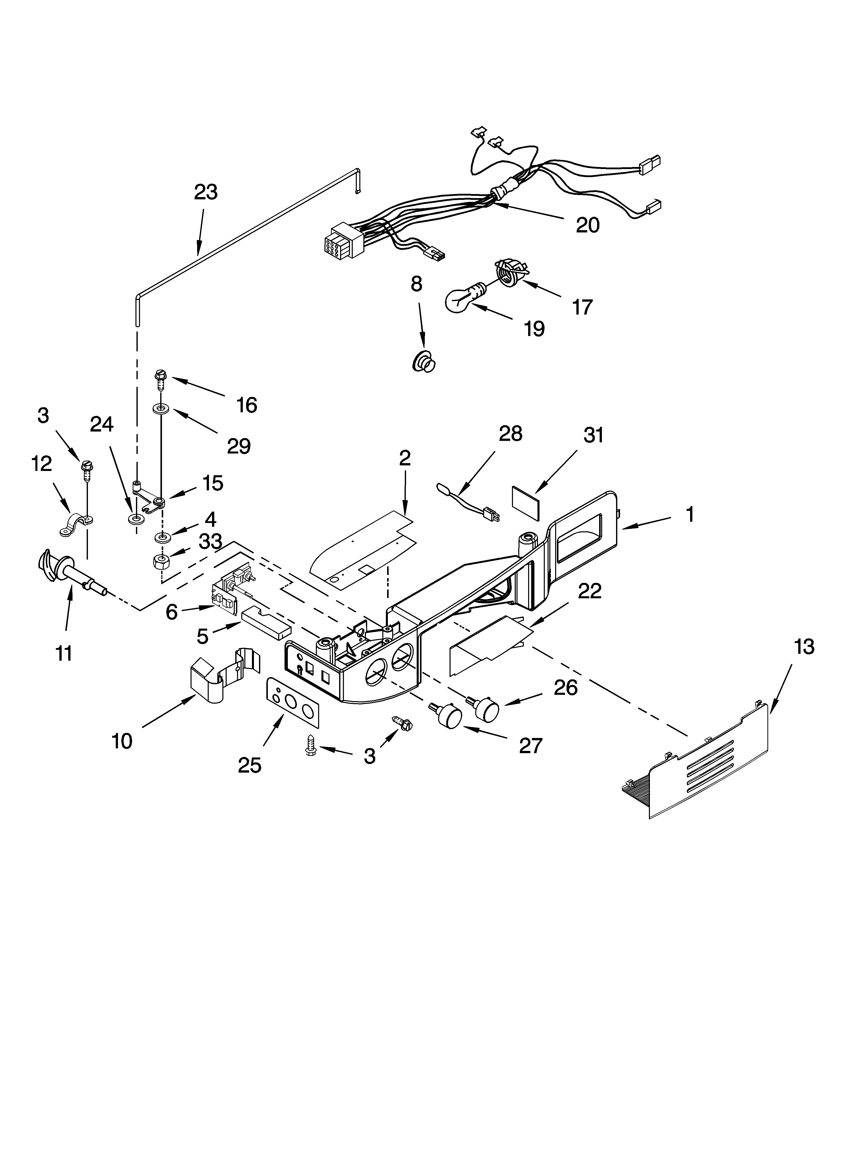 Whirlpool GD2SHAXNB01 control parts diagram