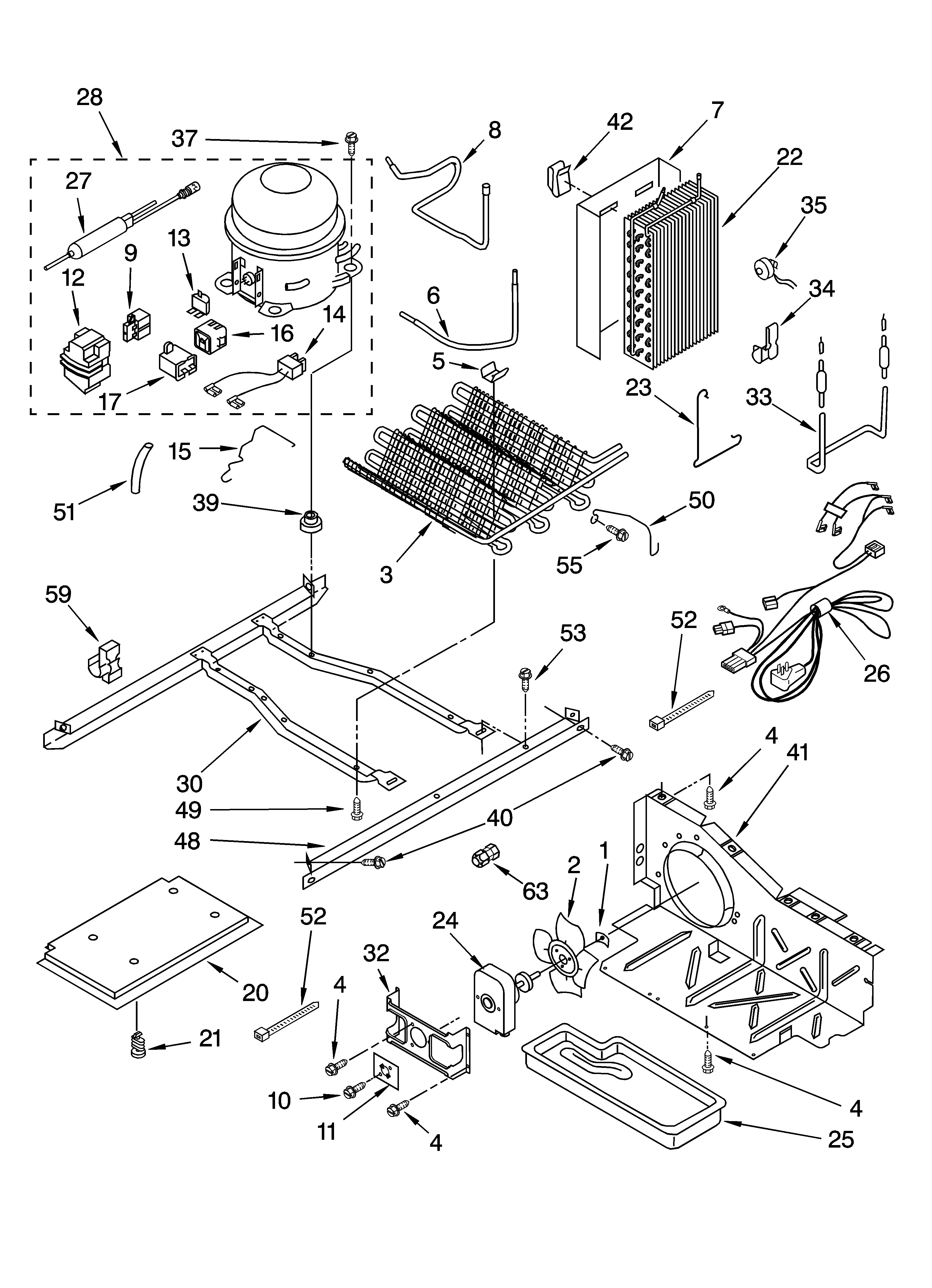 Whirlpool GD5PHAXMS10 unit parts diagram