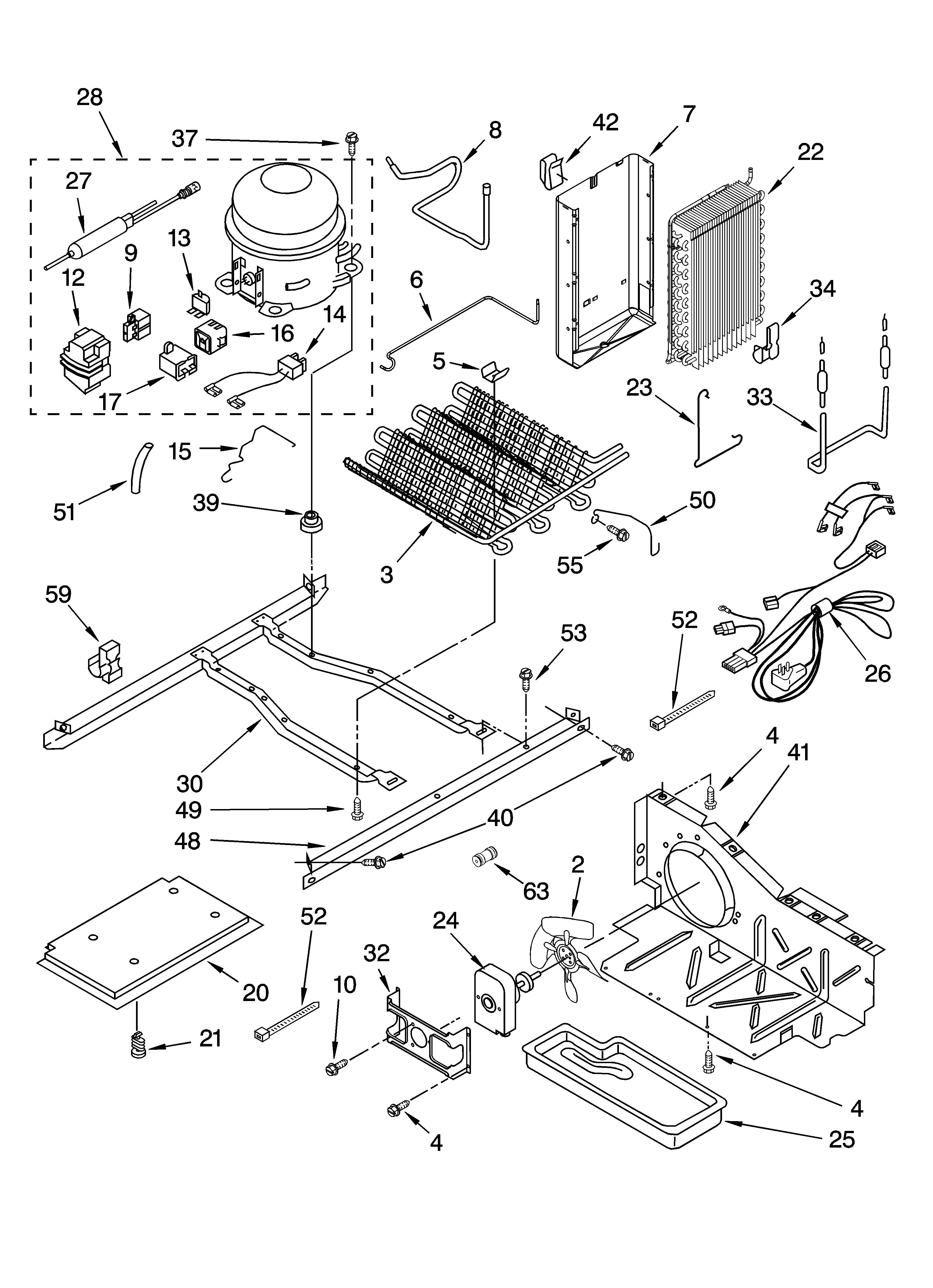 Whirlpool GD5PHAXMS11 unit parts diagram