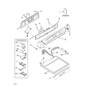 Whirlpool GEW9868KQ4 top and console parts diagram