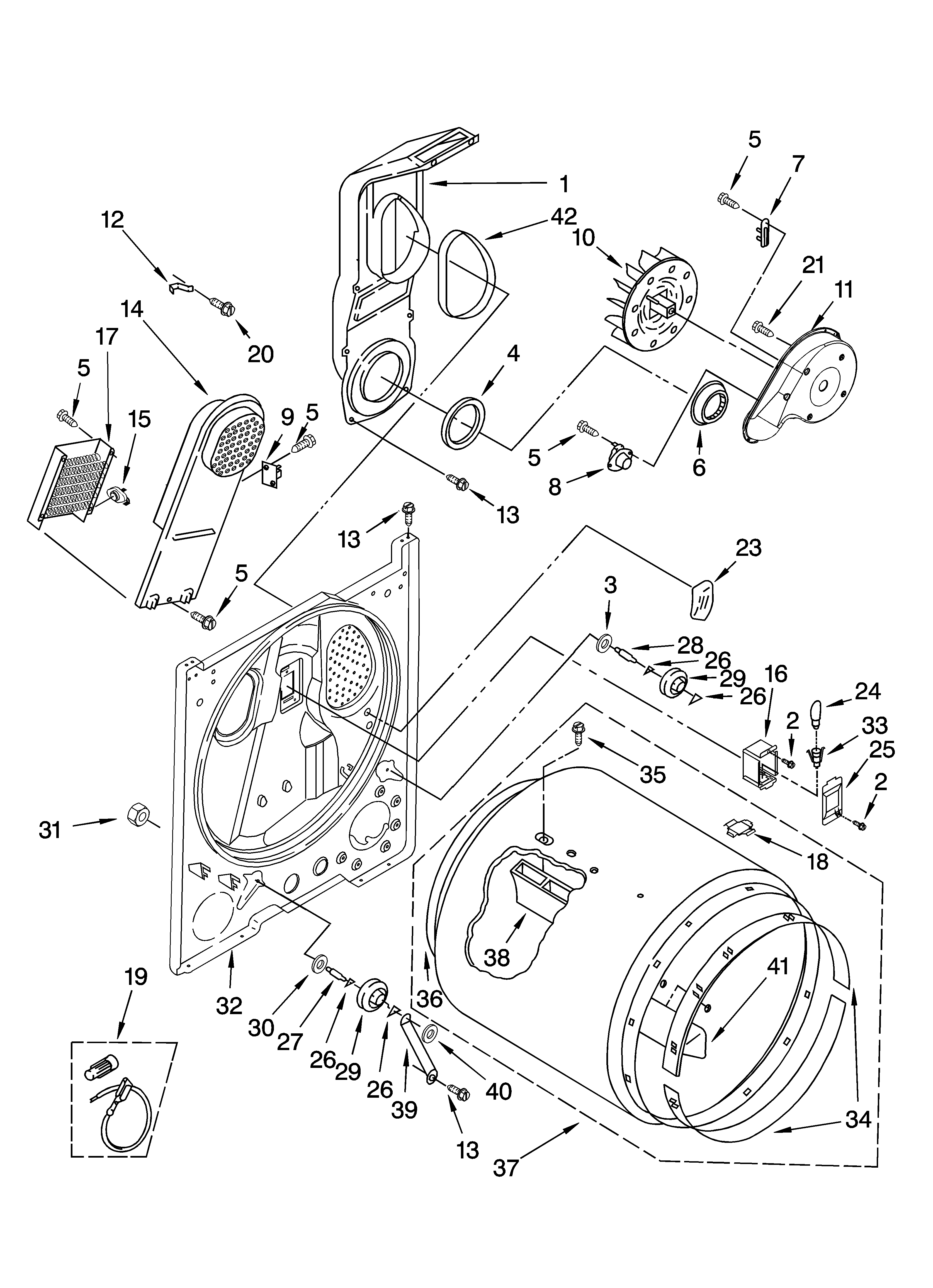 Whirlpool GEW9878PG1 bulkhead parts, optional parts (not included) diagram