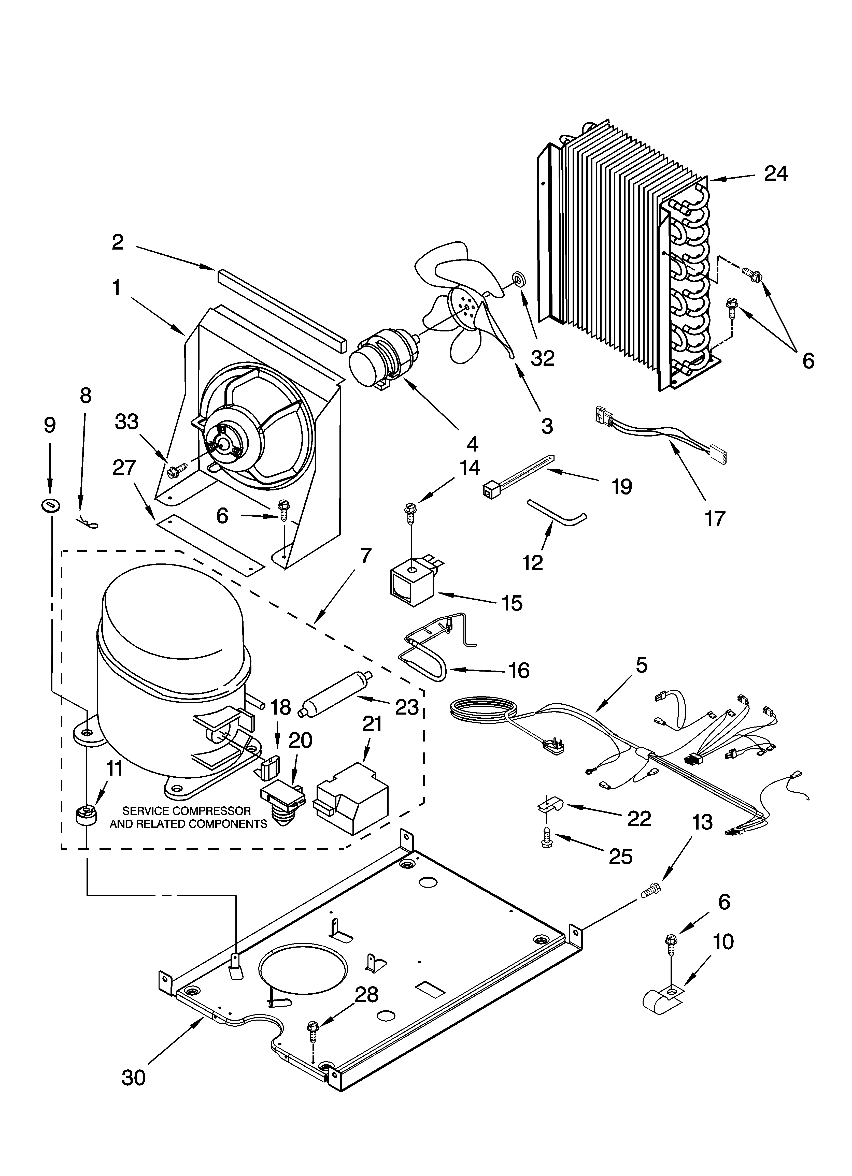 Whirlpool GI1500XHB8 unit parts, optional parts diagram