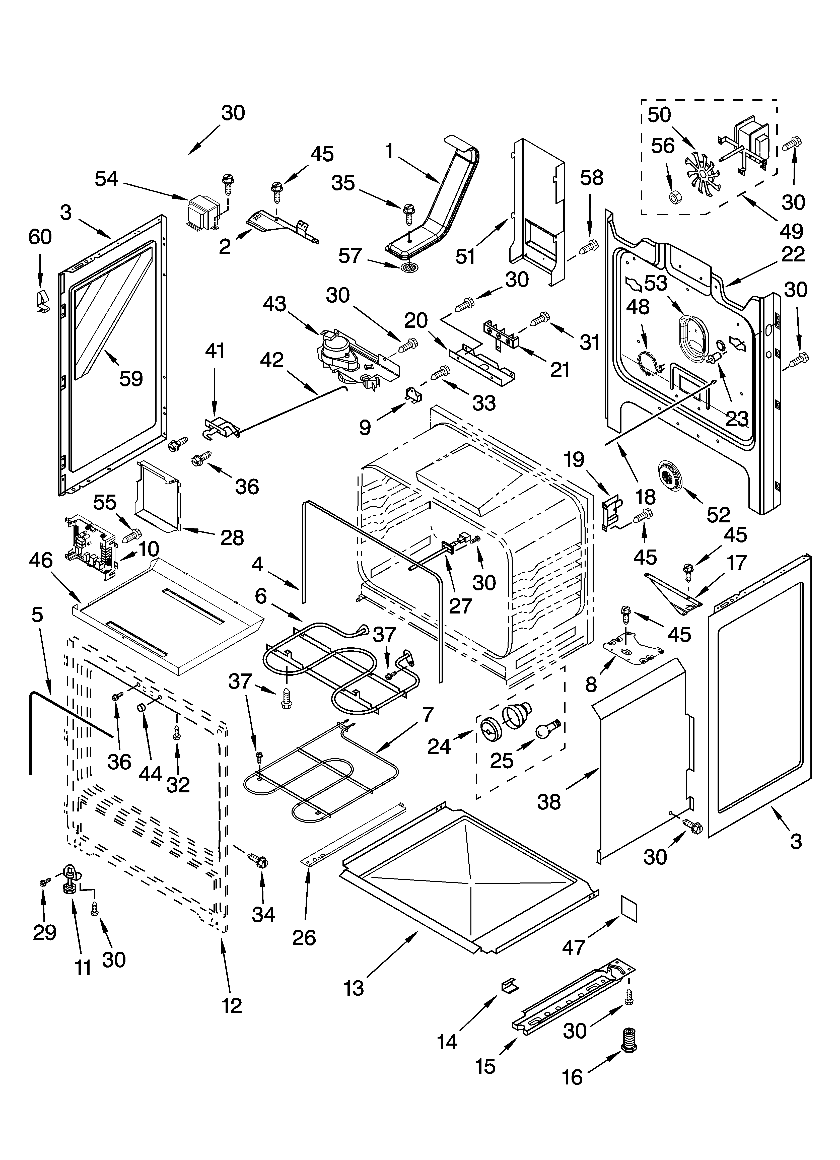 Whirlpool GR478LXPQ2 chassis parts diagram