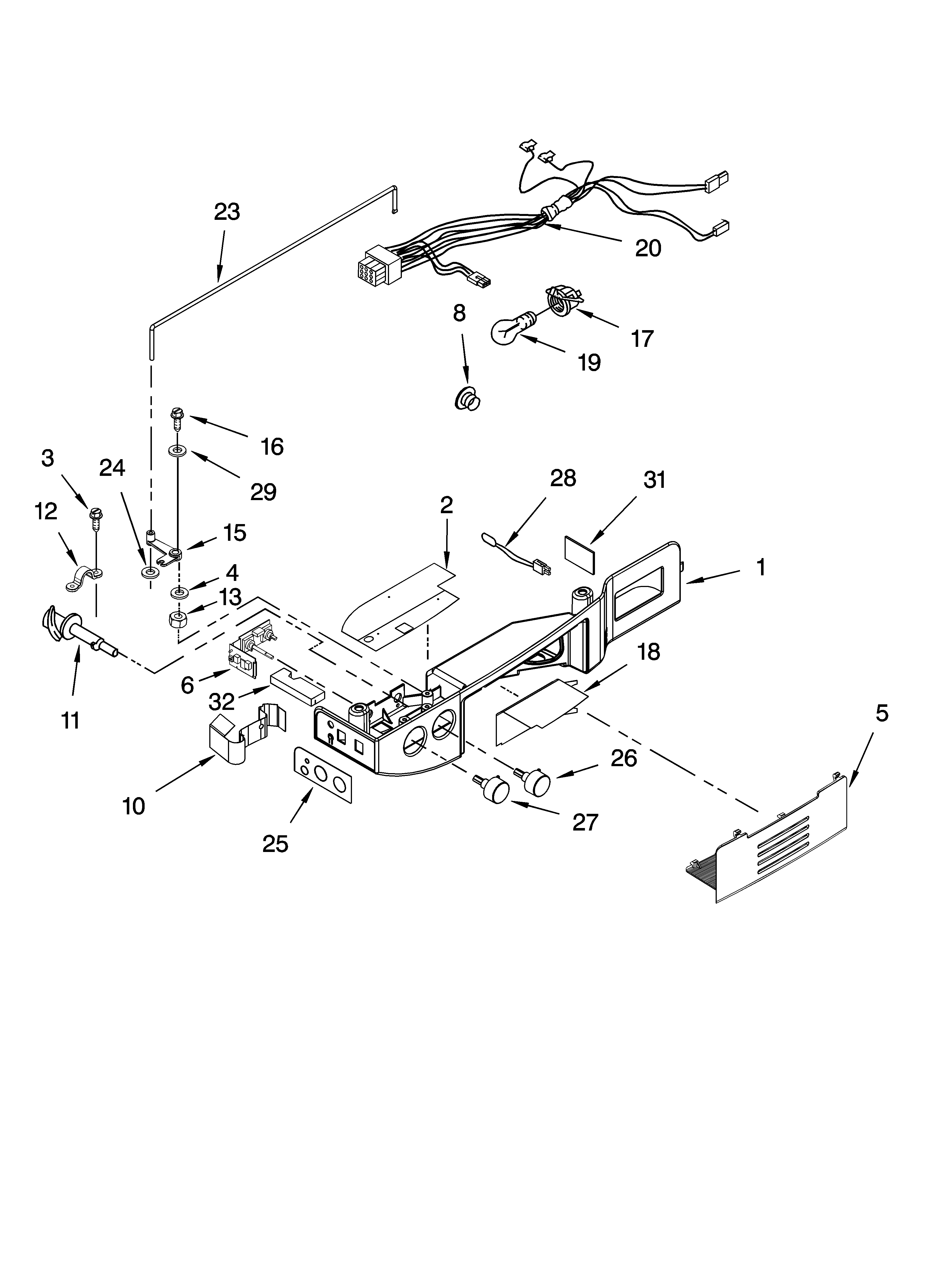 Whirlpool GS2SHEXNS02 control parts diagram
