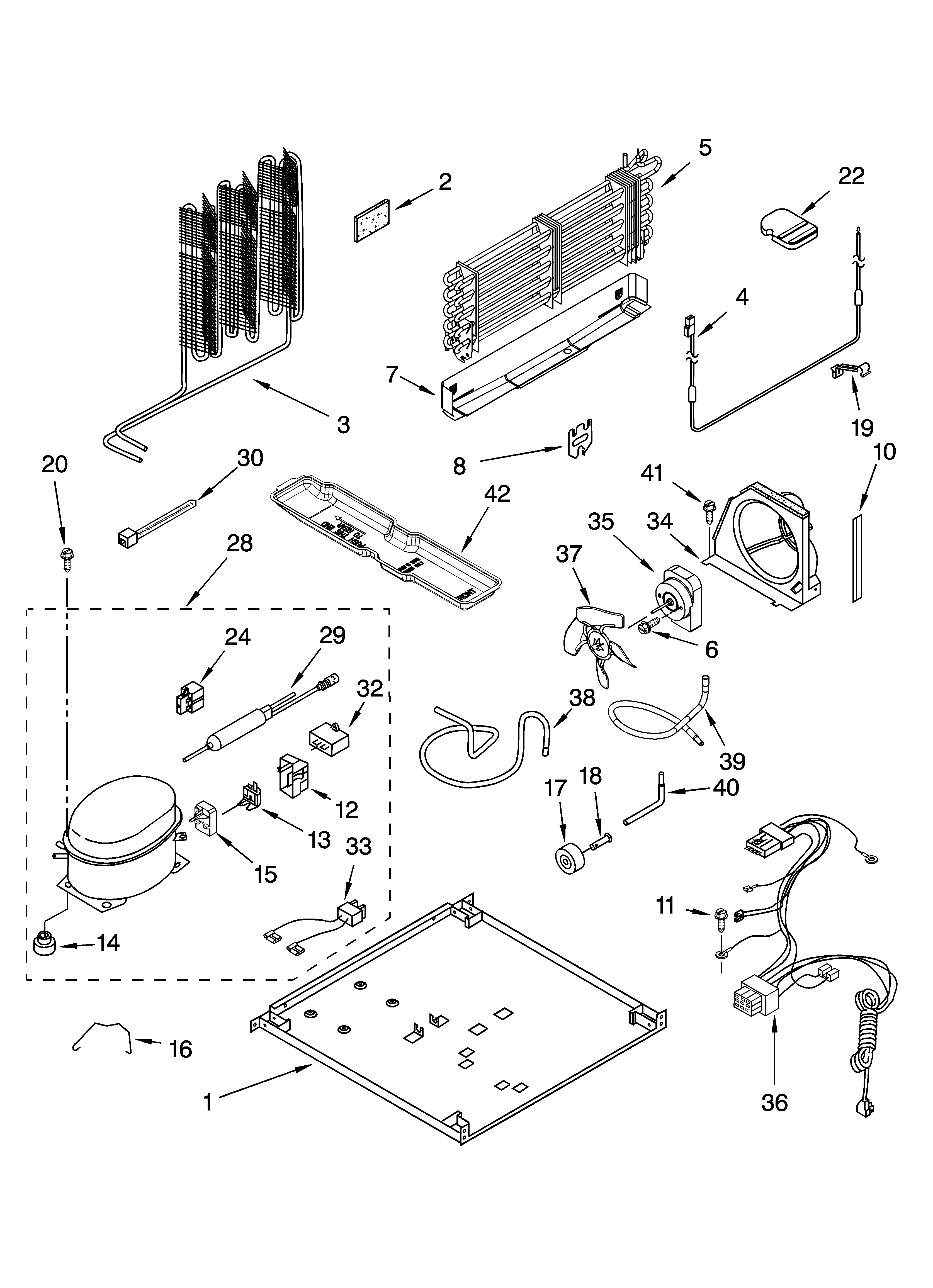 Whirlpool GT1SHTXMQ04 unit parts diagram