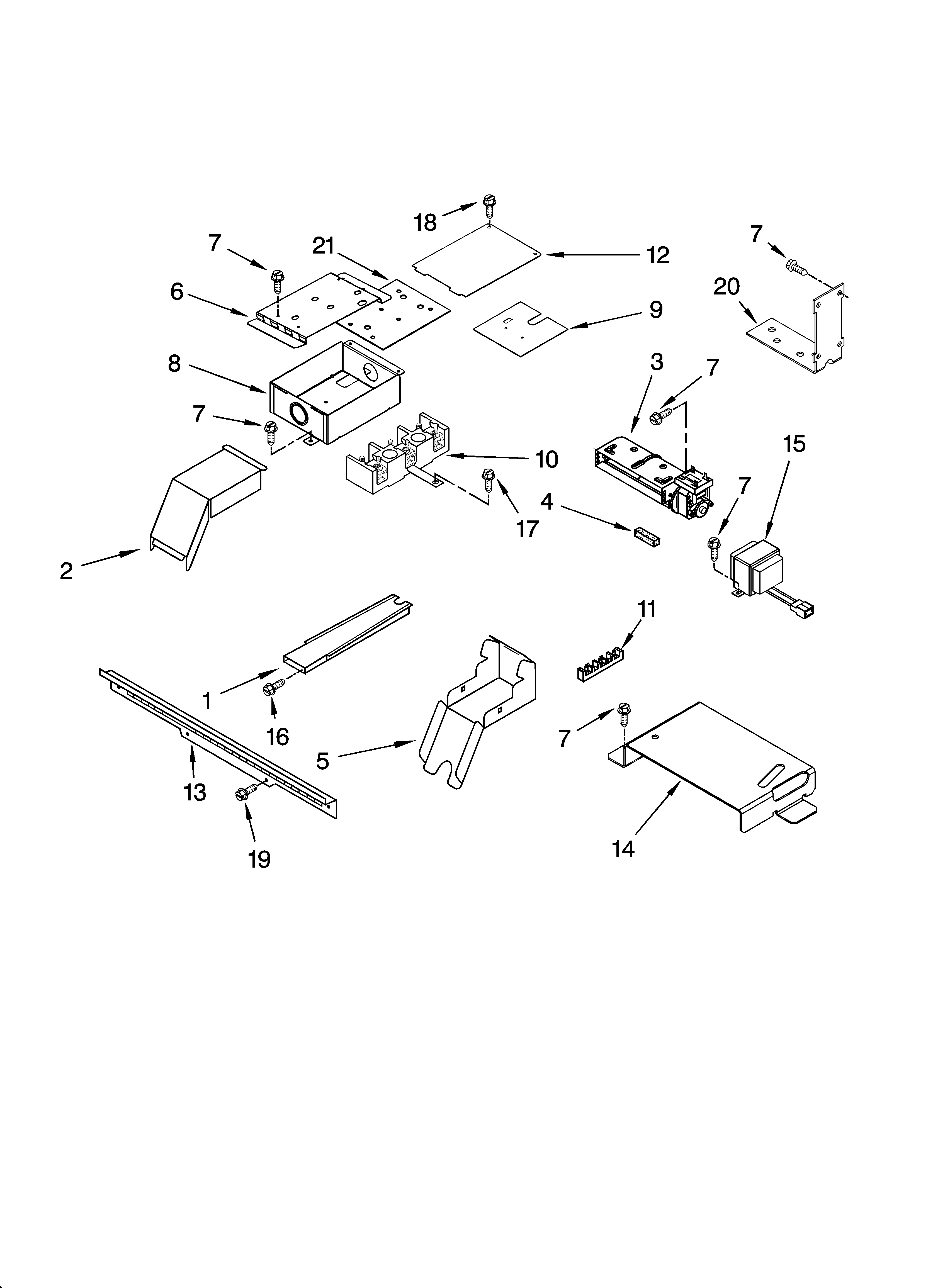 KitchenAid KERK807PWW02 top venting parts, optional parts diagram