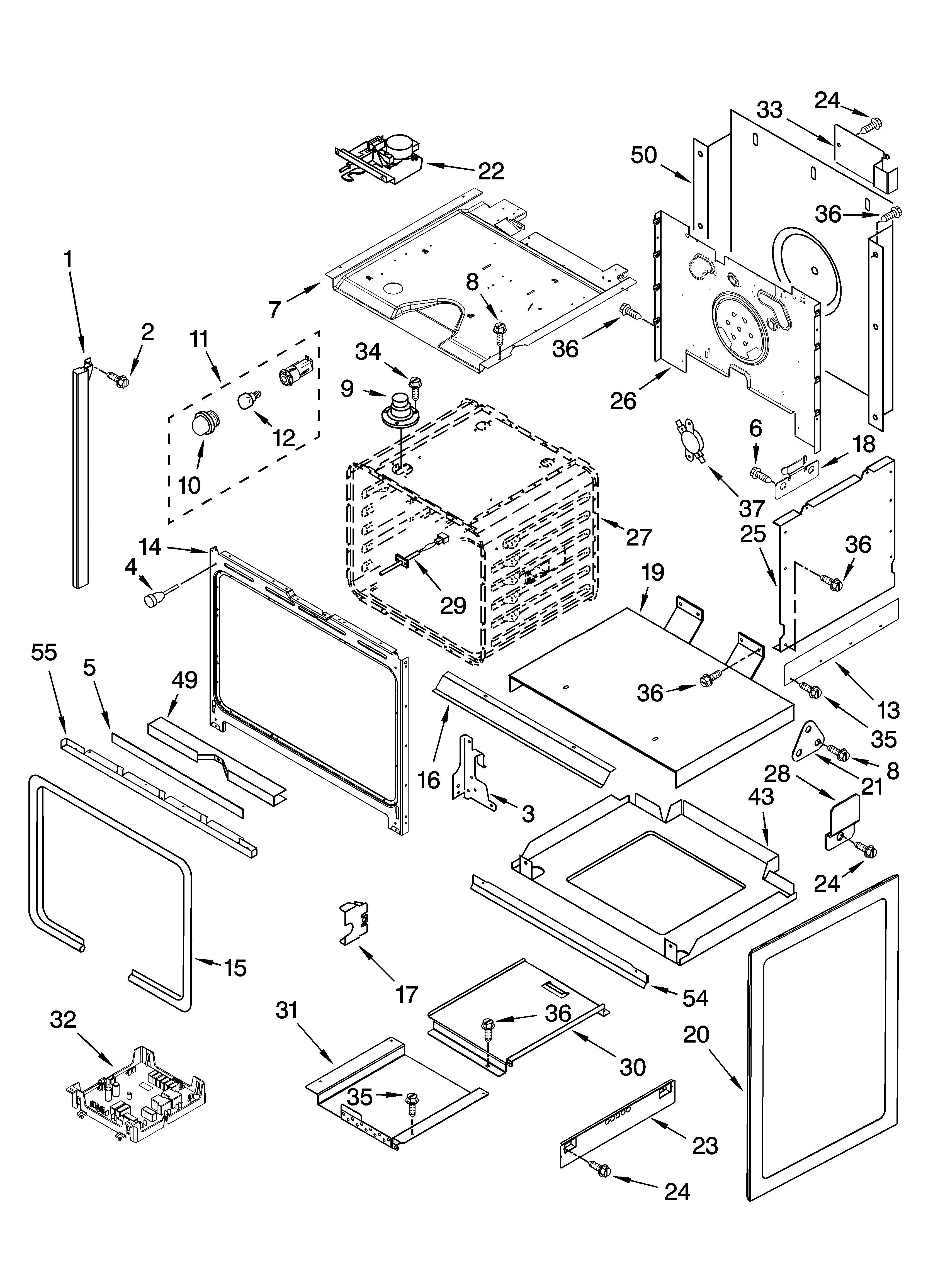 KitchenAid KESI901PBL01 oven parts diagram