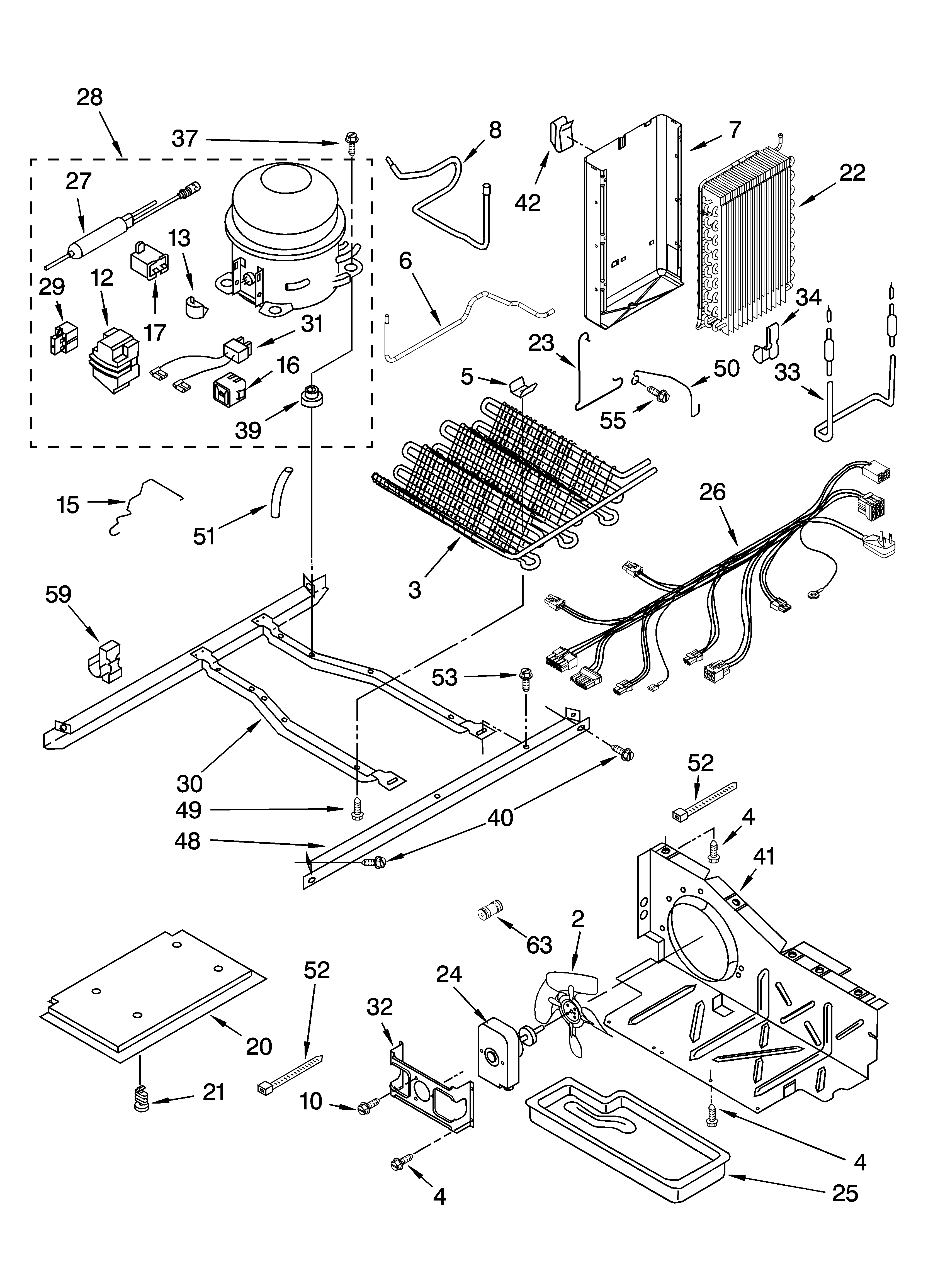 KitchenAid KSRT25CRBT00 unit parts diagram