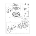 KitchenAid KUDP02IRBL1 pump and motor parts diagram