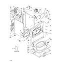 Whirlpool LEN2000PW1 cabinet parts diagram