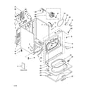 Whirlpool LEQ9508PW1 cabinet parts diagram