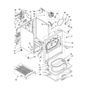 Whirlpool LER6646PW1 cabinet parts diagram