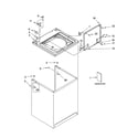 Whirlpool LSR8010PQ2 top and cabinet parts diagram