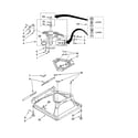 Whirlpool LSR8010PQ2 machine base parts diagram