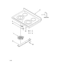 Whirlpool RF380LXPT2 cooktop parts diagram