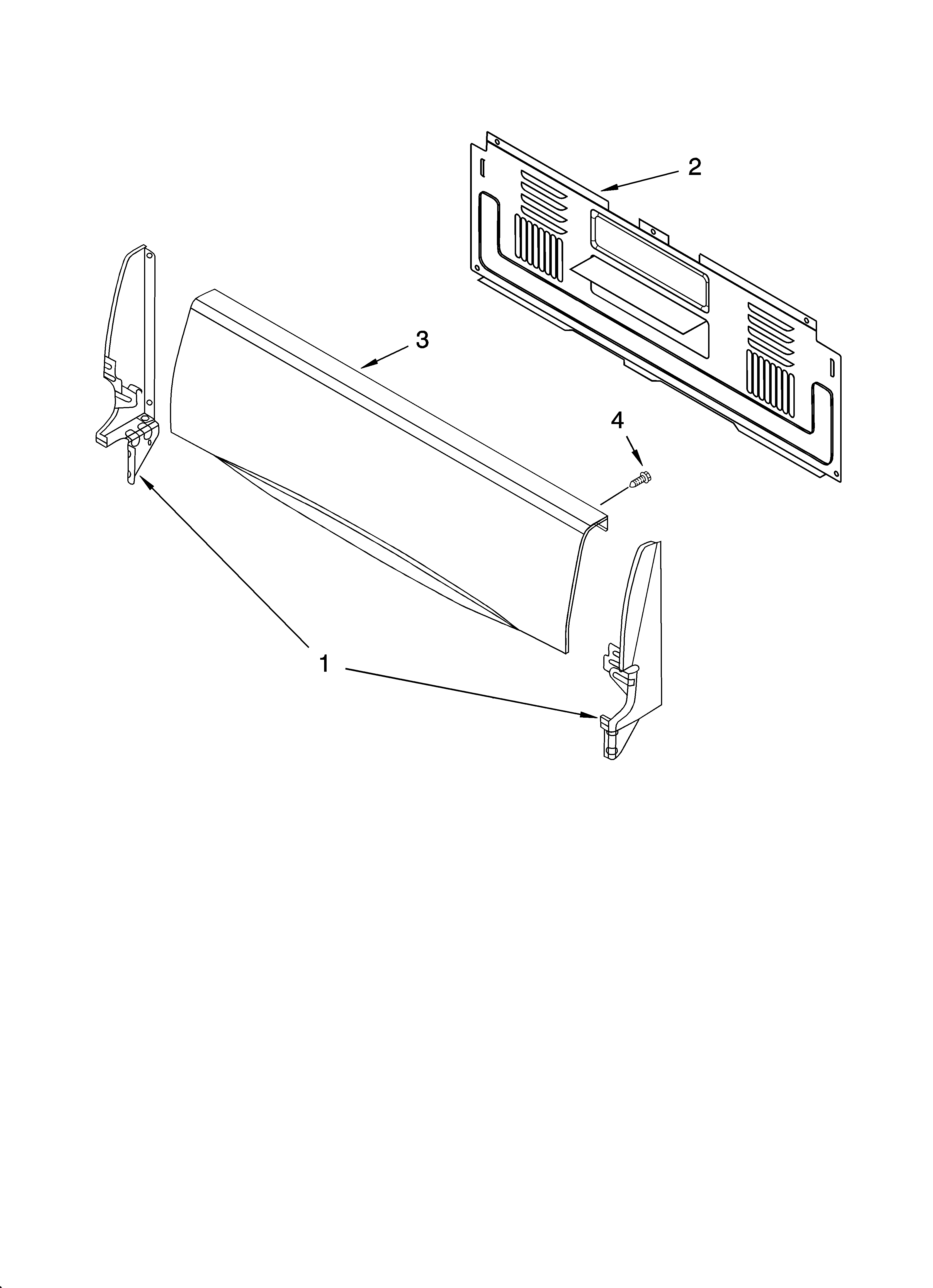 Whirlpool SF3020EKT4 backguard parts diagram