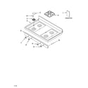 Whirlpool SF378LEPQ2 cooktop parts diagram