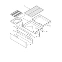Whirlpool SF378LEPQ2 drawer & broiler parts diagram