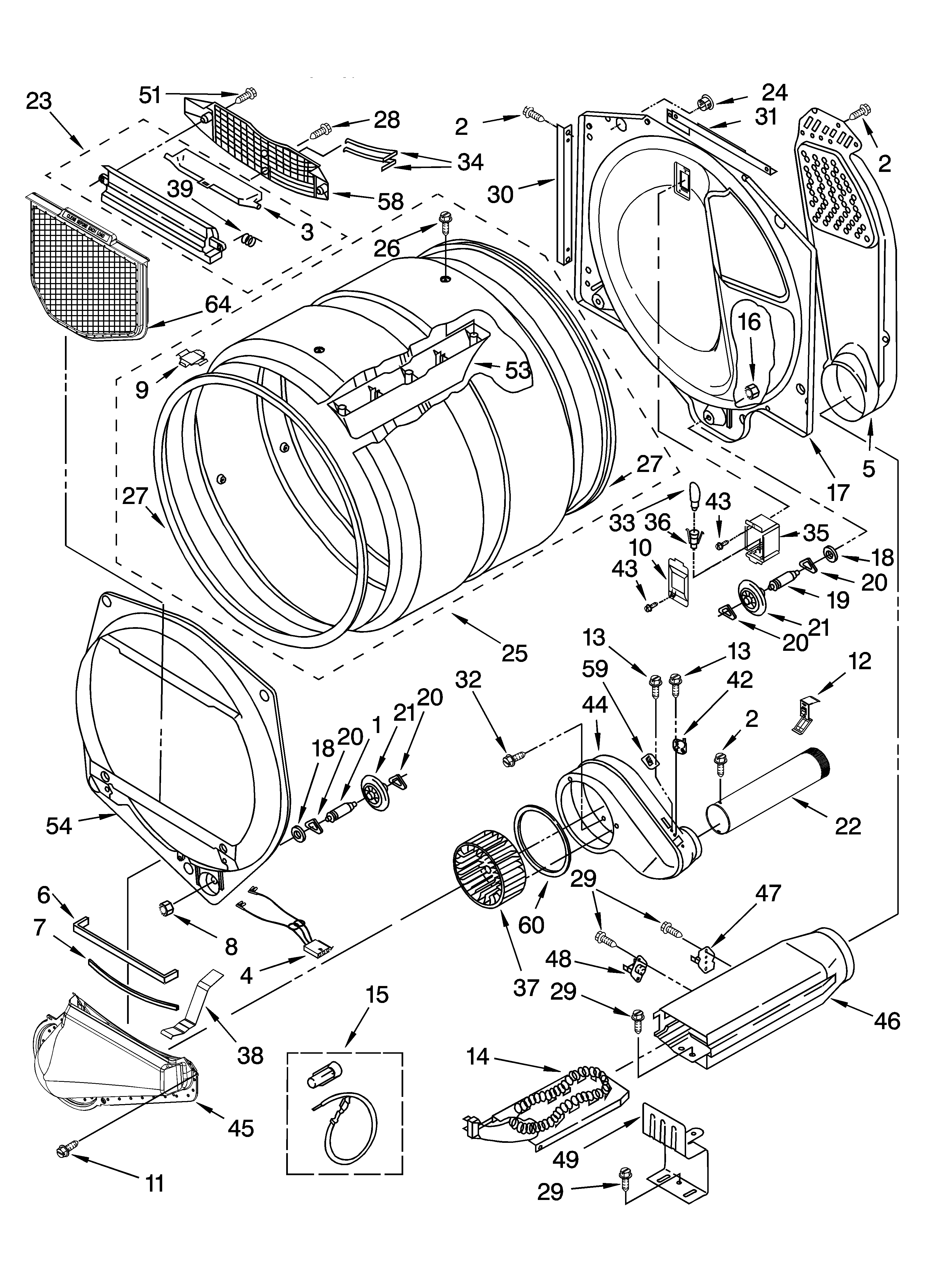 Whirlpool YGEW9250PW1 bulkhead parts diagram