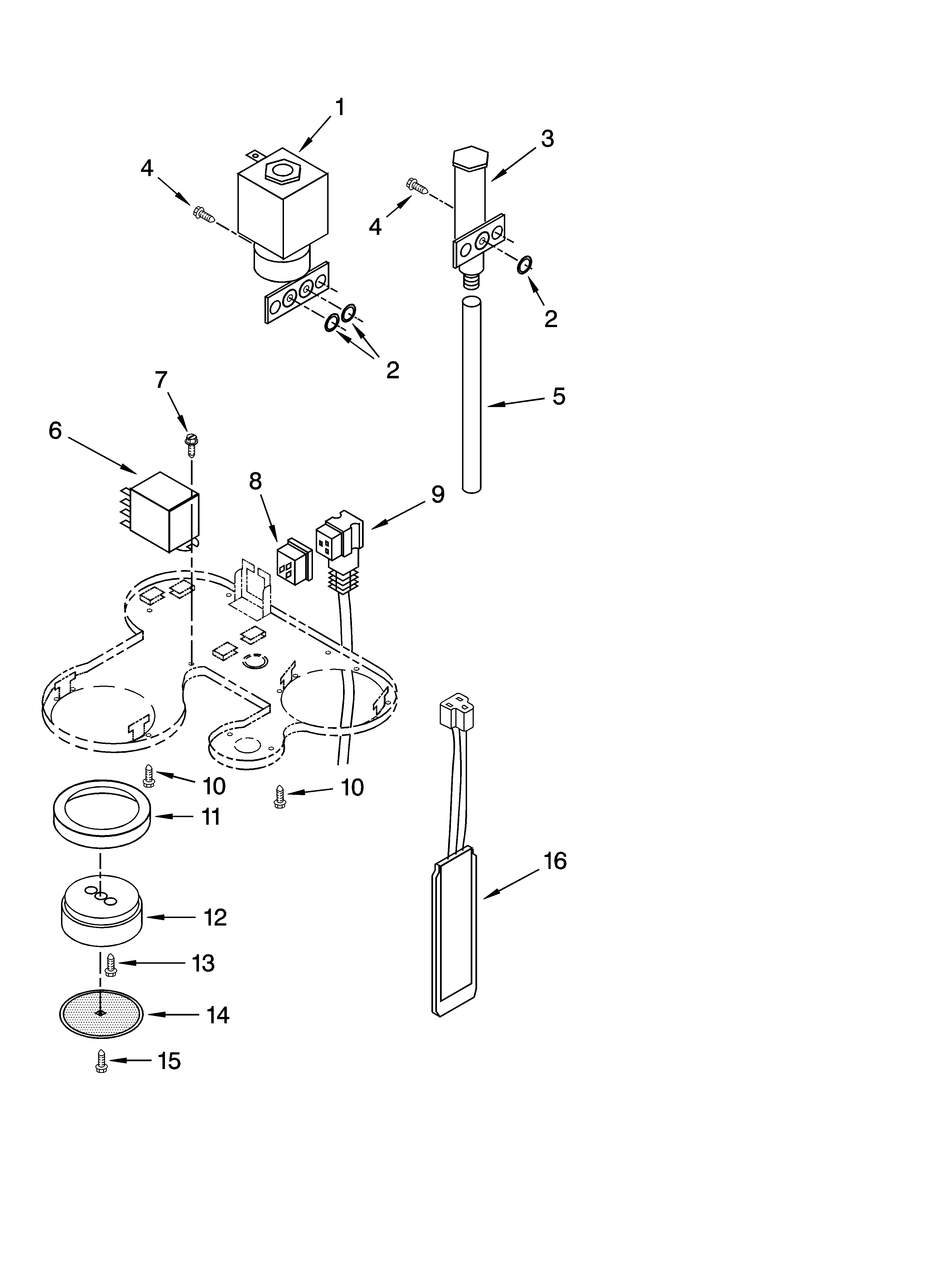 KitchenAid KPES100ER1 electrical parts diagram