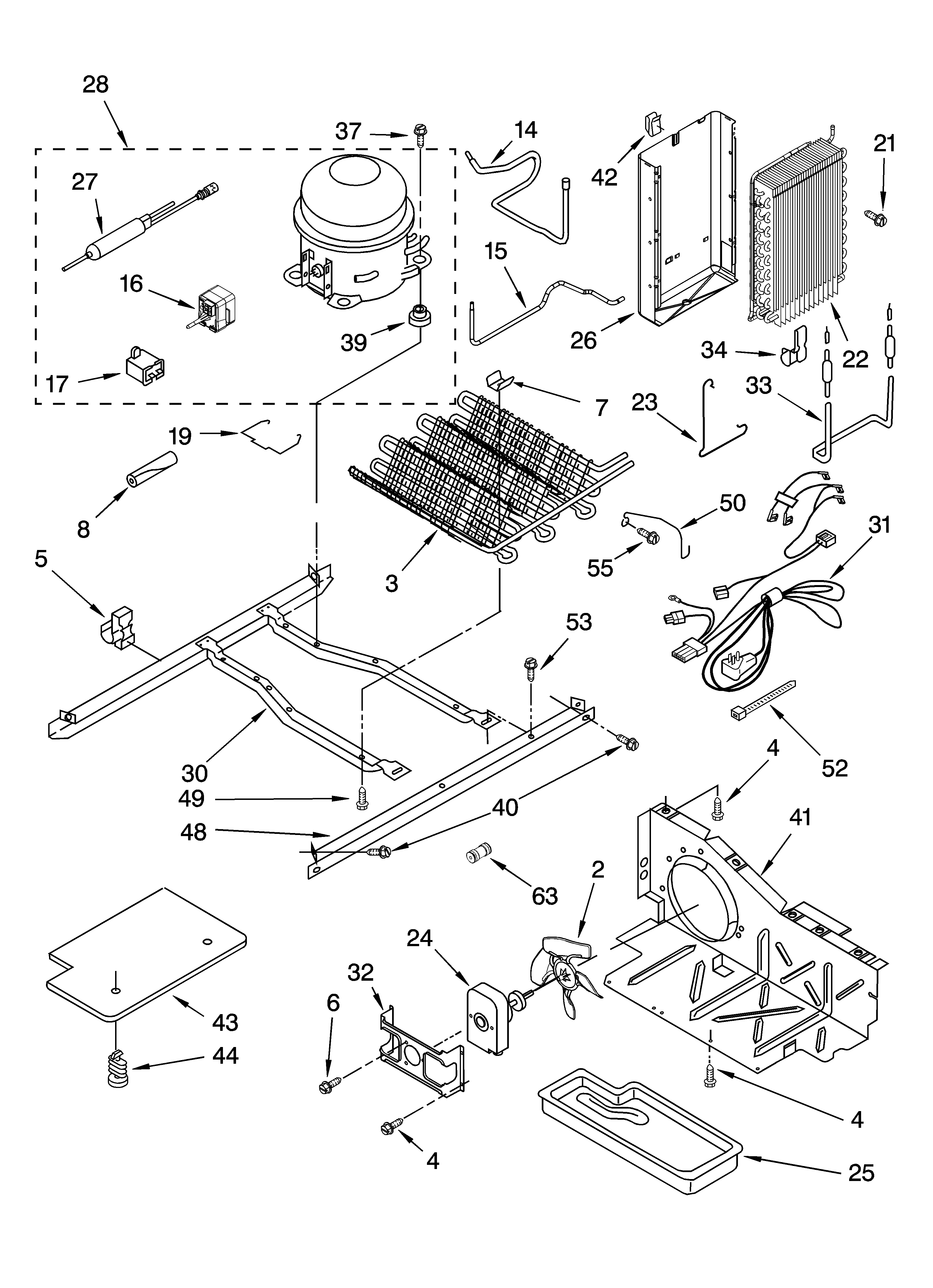 Crosley CS25AFXKQ05 unit parts diagram