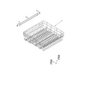 Whirlpool DU1065XTPS0 upper rack and track parts diagram