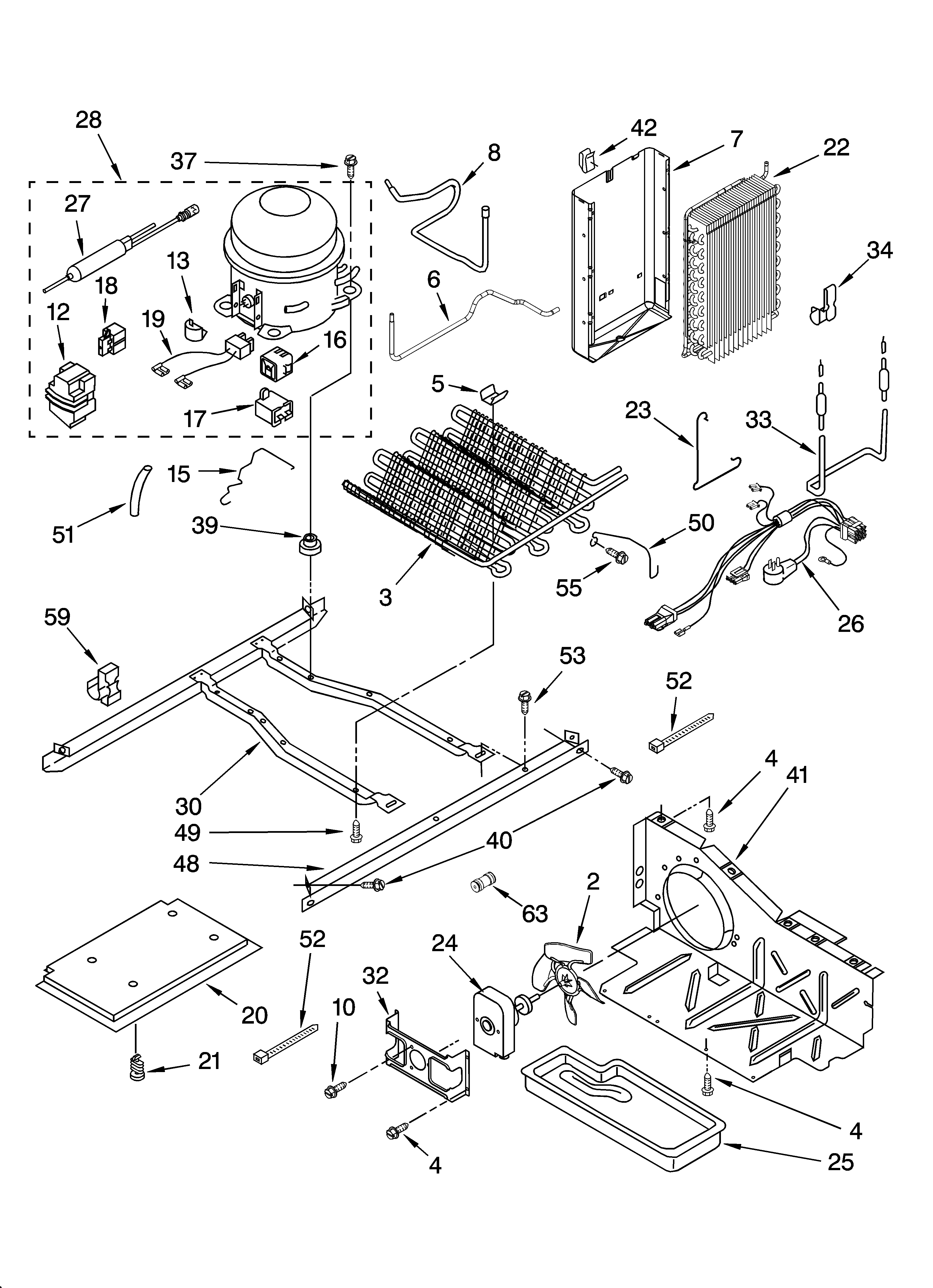 Whirlpool ED5NHAXNL03 unit parts diagram