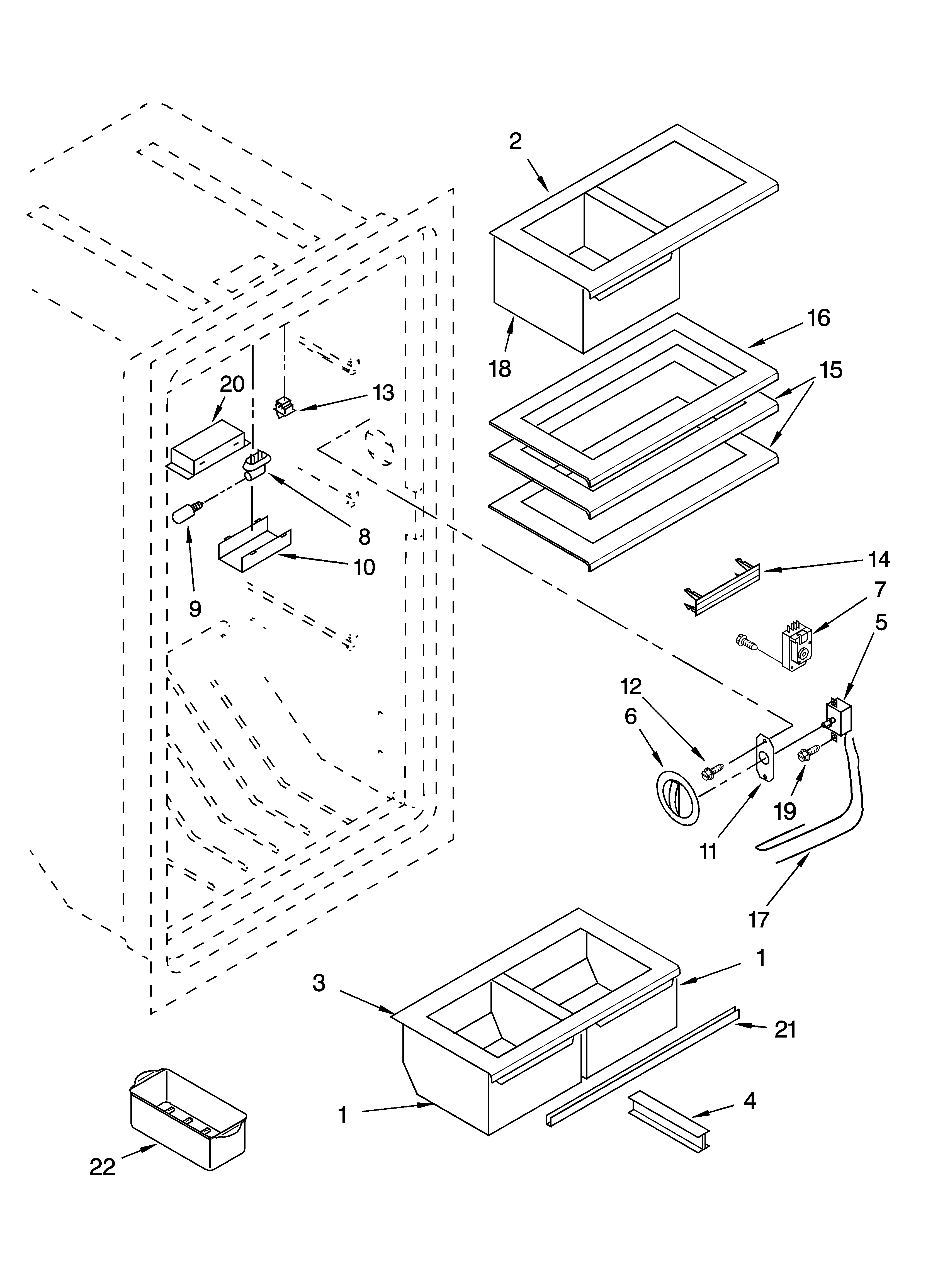 Whirlpool EL7ATRRMS02 liner parts diagram