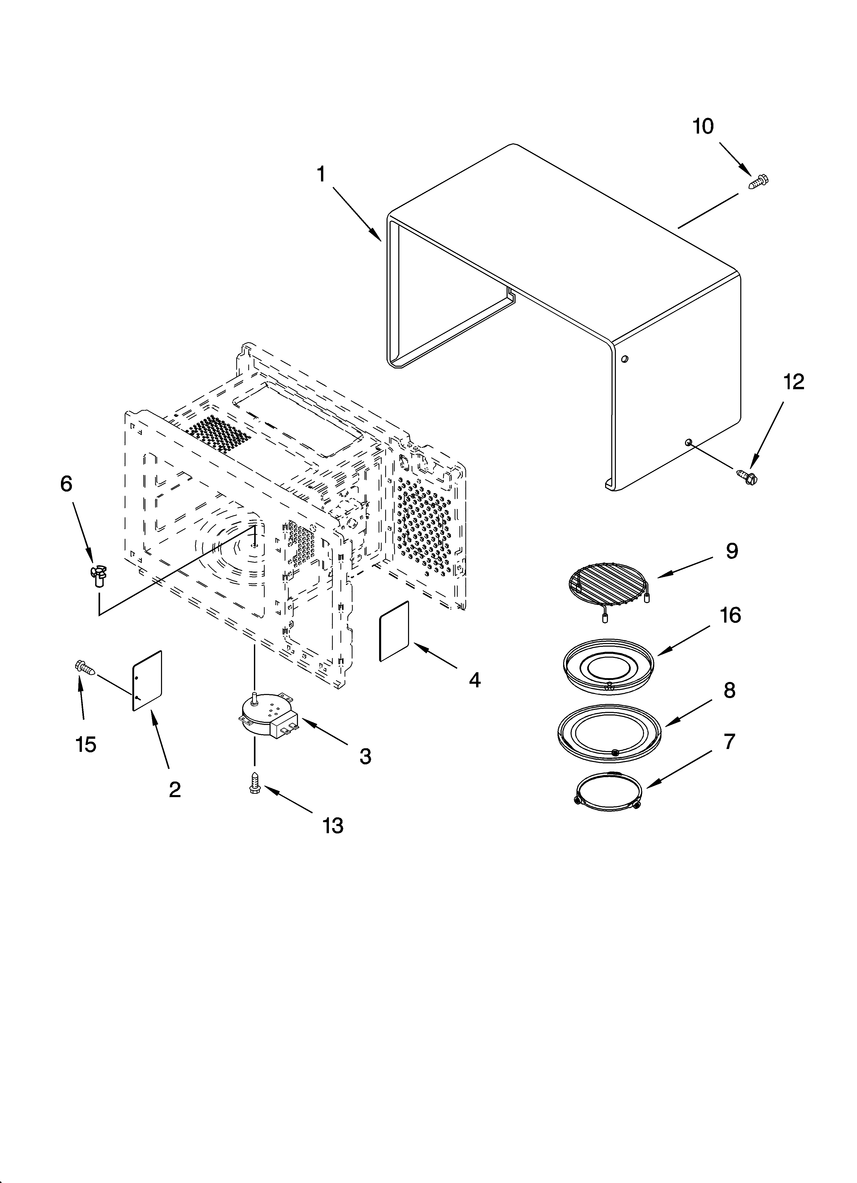 Whirlpool GM8155XJT2 oven cavity parts diagram