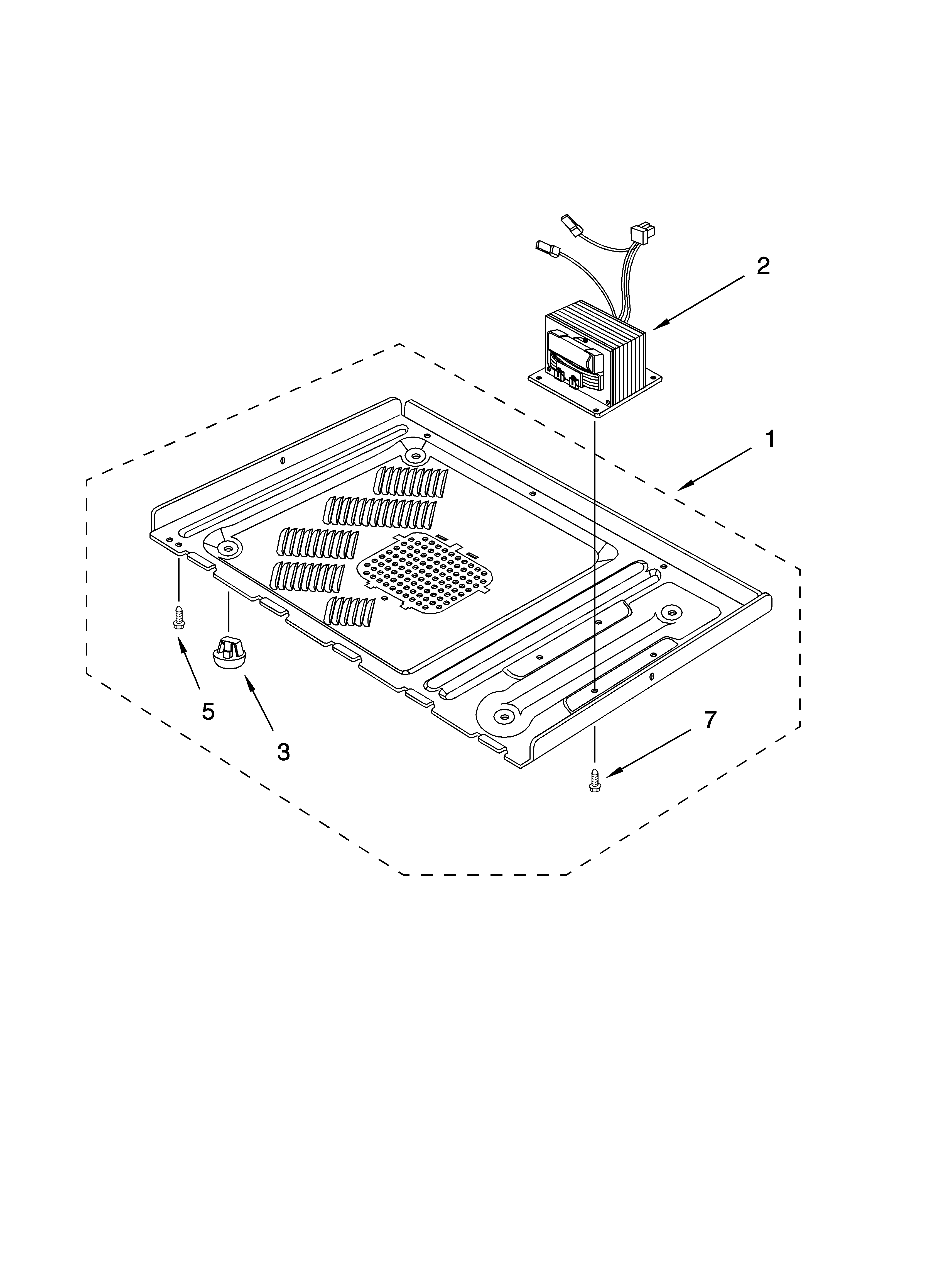 Whirlpool GM8155XJT2 base plate parts diagram