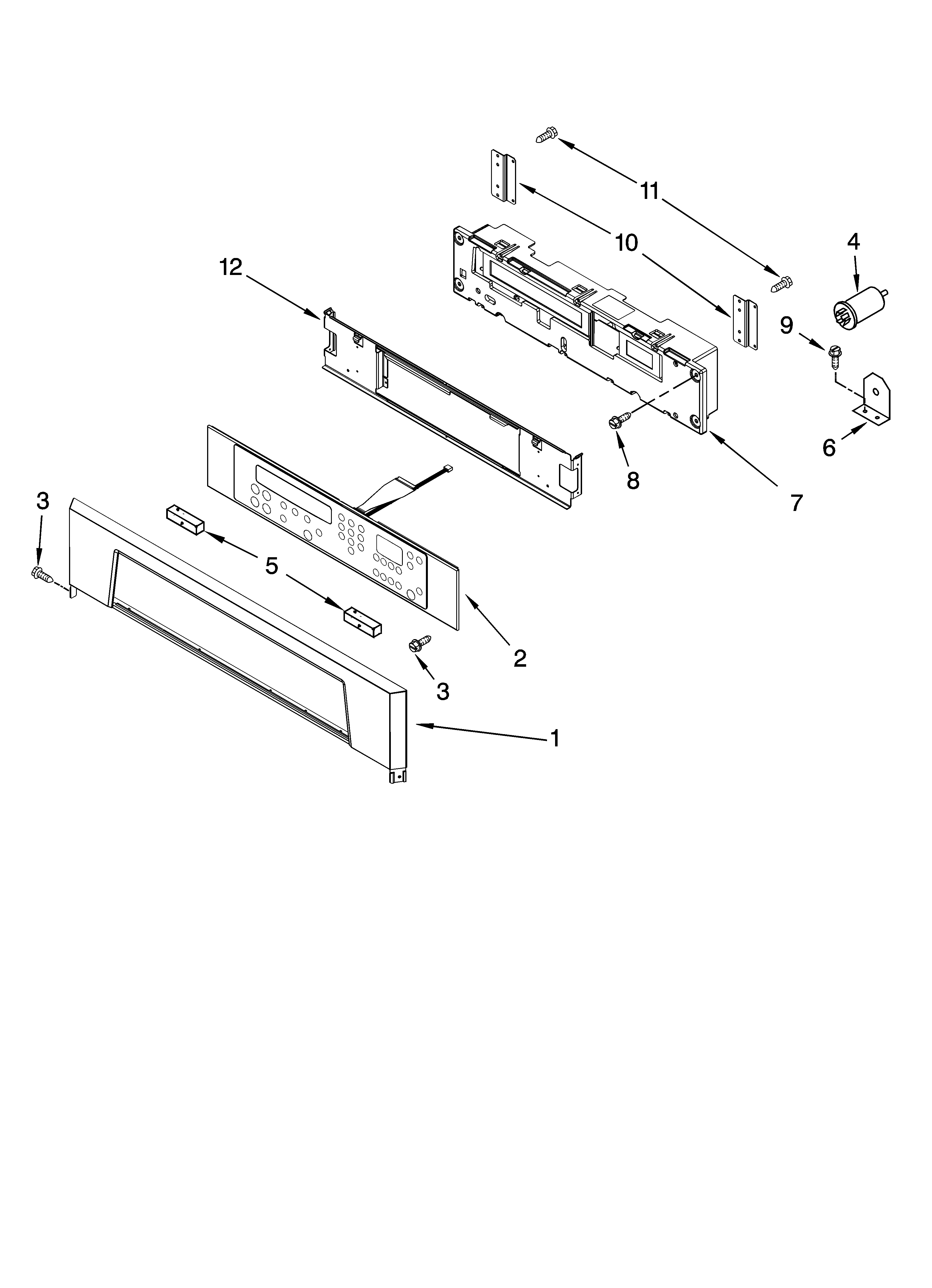 Whirlpool GSC308PRQ01 control panel parts diagram