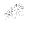KitchenAid KBHV109PSS00 microwave door parts diagram