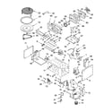 KitchenAid KBMC140HWH05 cabinet and stirrer parts diagram
