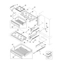 KitchenAid KBRS36FMX02 refrigerator shelf parts diagram
