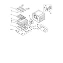 KitchenAid KEBC167MSS01 internal oven parts diagram